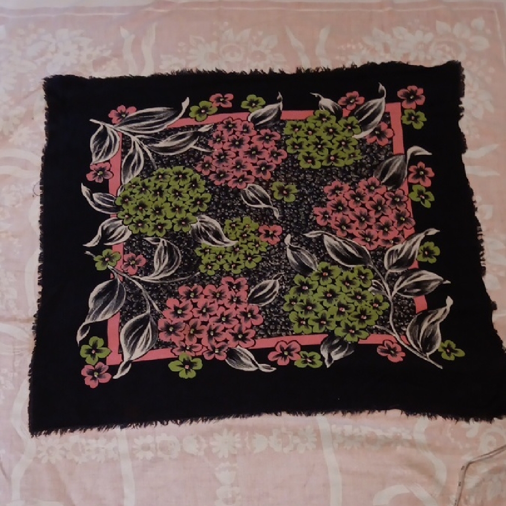 Vintage Floral Scarf